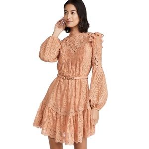 Zimmerman Concert Textured Lace Mini Dress